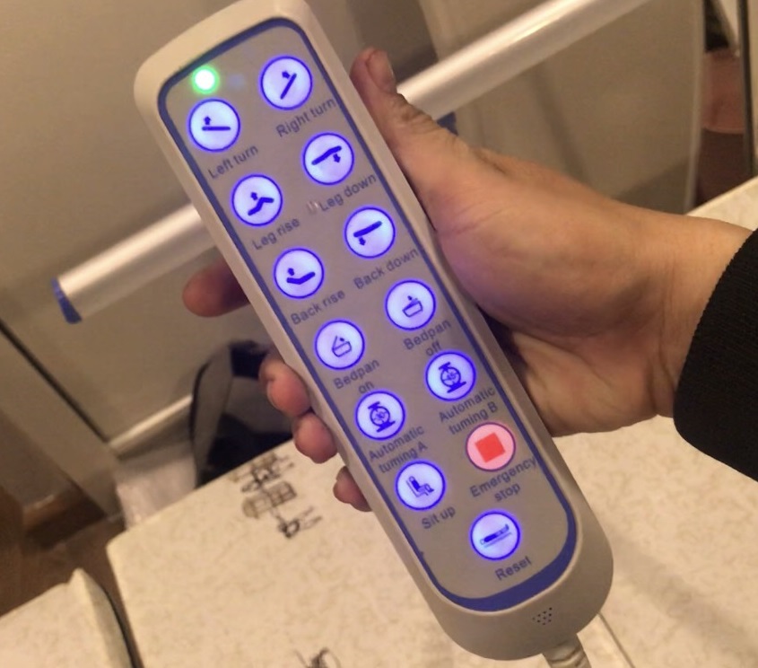 Hướng dẫn sử dụng remote giường bệnh nhân Nikita DCN16